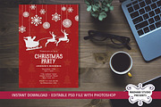 Christmas Party Invitations Template, an Invitation Template by Madhabi Studio (Thumbnail 3 of 5)