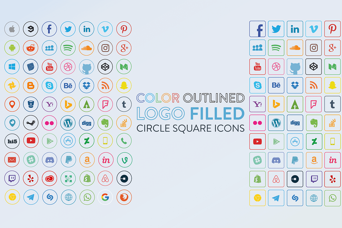Social Media Icons, a Social Media Template by RobertvanHaaren (Photo 7 of 8)
