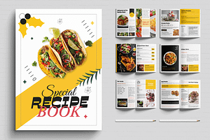 Recipe Book Template, a Brochure Template by MightyDesign