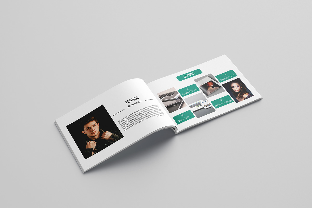 Portfolio Brochure Template, a Brochure Template by Template Shop (Photo 2 of 11)