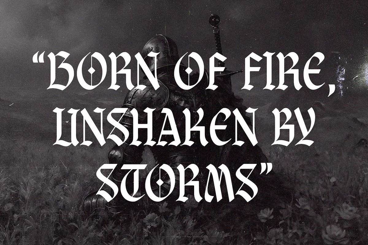 Braveson - Blackletter Style, a Blackletter Font by Arterfak Project (Photo 4 of 15)