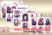 Purple Gothic Halloween ADDON, a Seasonal Illustration by CraftArtStory (Thumbnail 2 of 3)