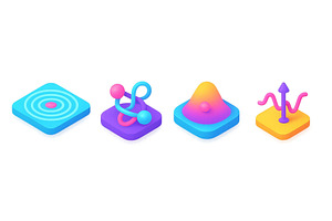 Colorful abstract shapes, an Illustration by ZinetroN