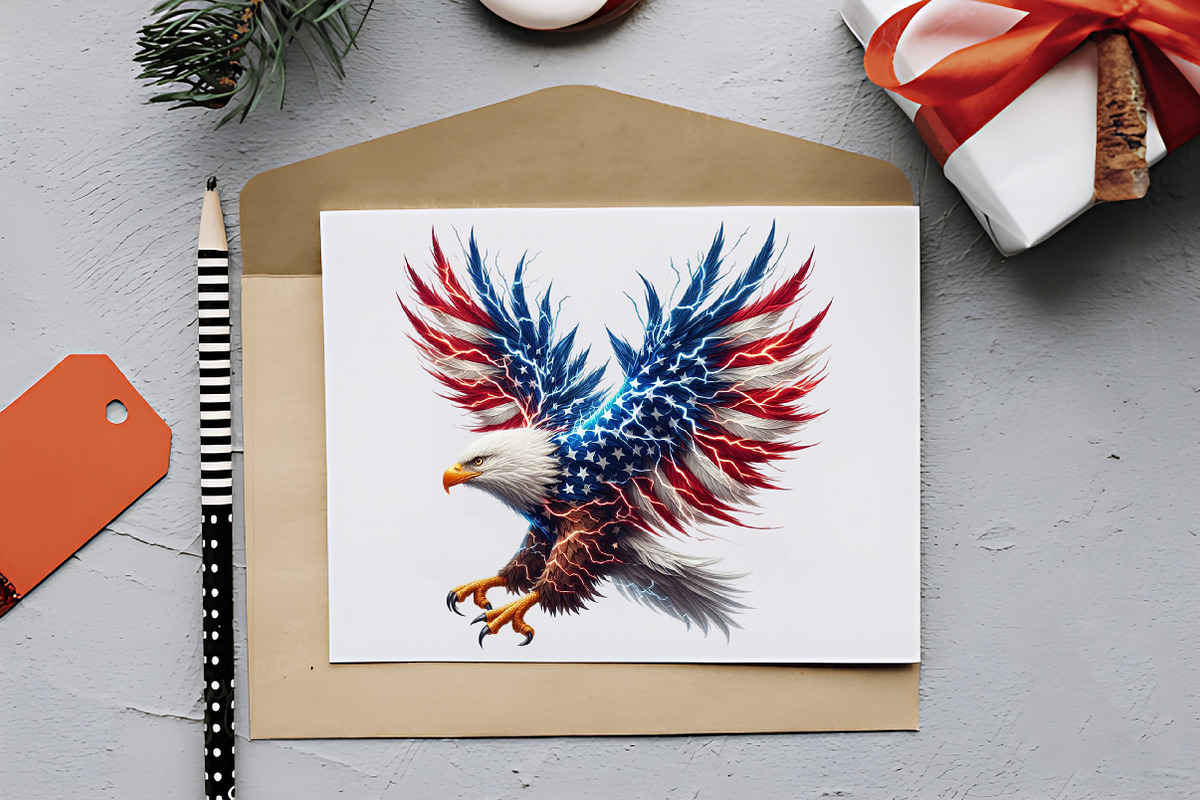 4th Of July Bald Eagle Sublimation, a Seasonal Illustration by RobertsArt (Photo 4 of 7)
