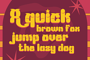 Mabed | Groovy Retro Font, a Font by twinstd (Thumbnail 2 of 12)