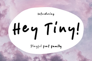 Hey Tiny - Playful Font Family, a Font by Prioritype Co