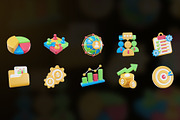 Business 3D Icon Pack, an Object Graphic by Artnivora.Std (Thumbnail 3 of 4)