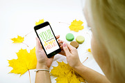 Mock-Up Phone 7 Autumn Macarons 9in1, an iPhone Mockup by EmilGuseinov (Thumbnail 5 of 9)