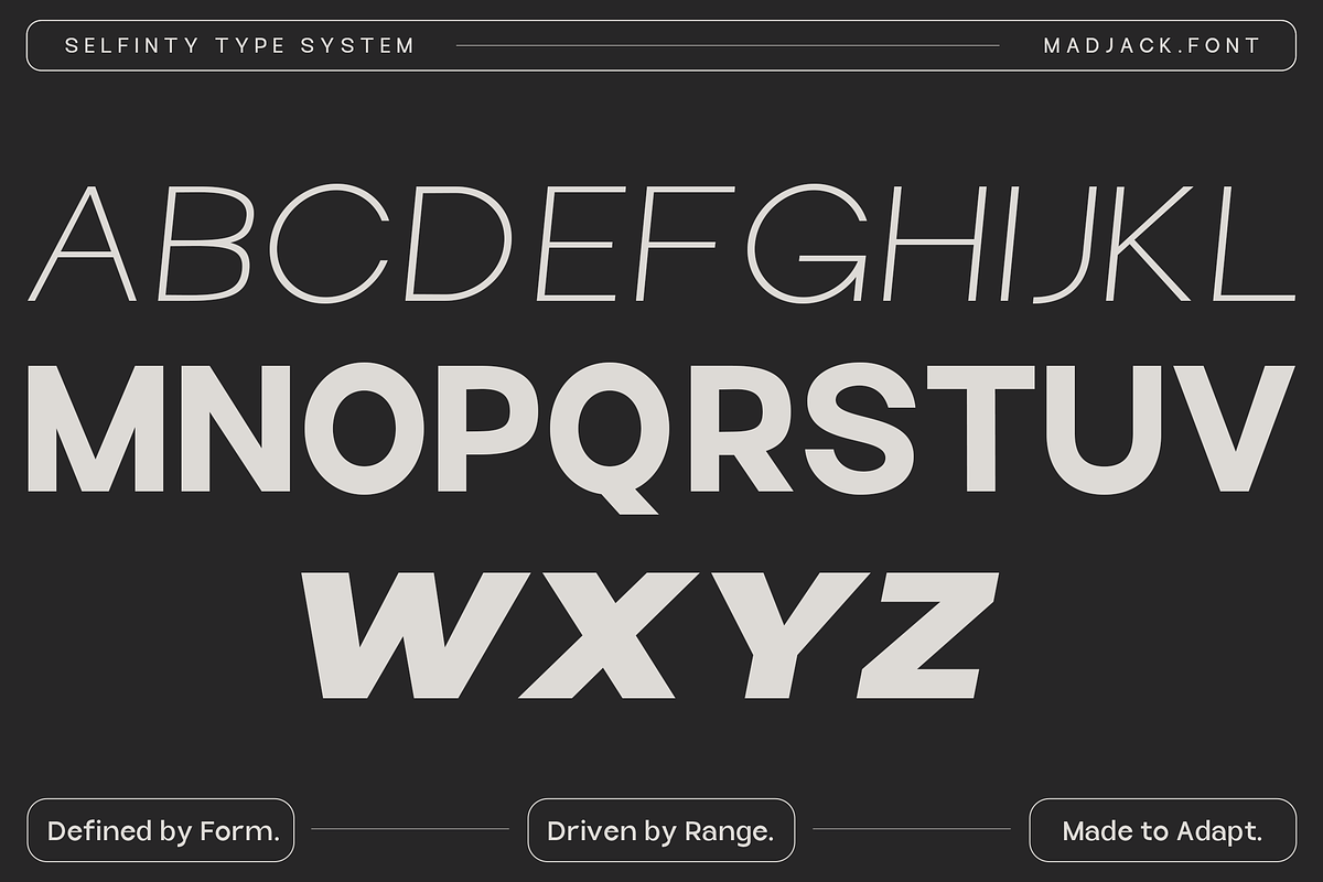 Selfinty Sans - 90 fonts + variable., a Sans Serif Font by Madjack.font (Photo 13 of 15)