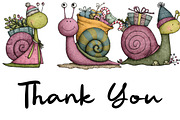 Whimsical Cartoon Snail Clipart, an Illustration by CraftArtStudio (Thumbnail 6 of 6)