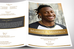 Kings Funeral Program Indesign