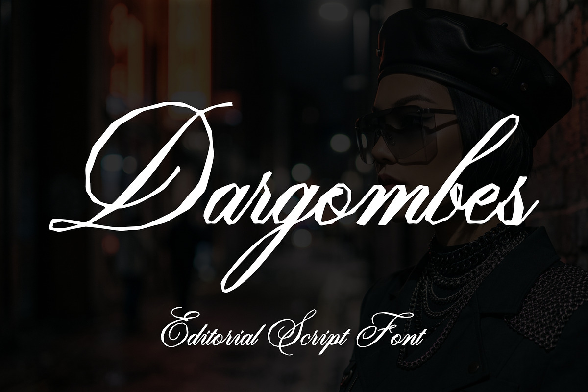 Dargombes – Editorial Script Font, a Script Font by Sealoung (Photo 1 of 9)