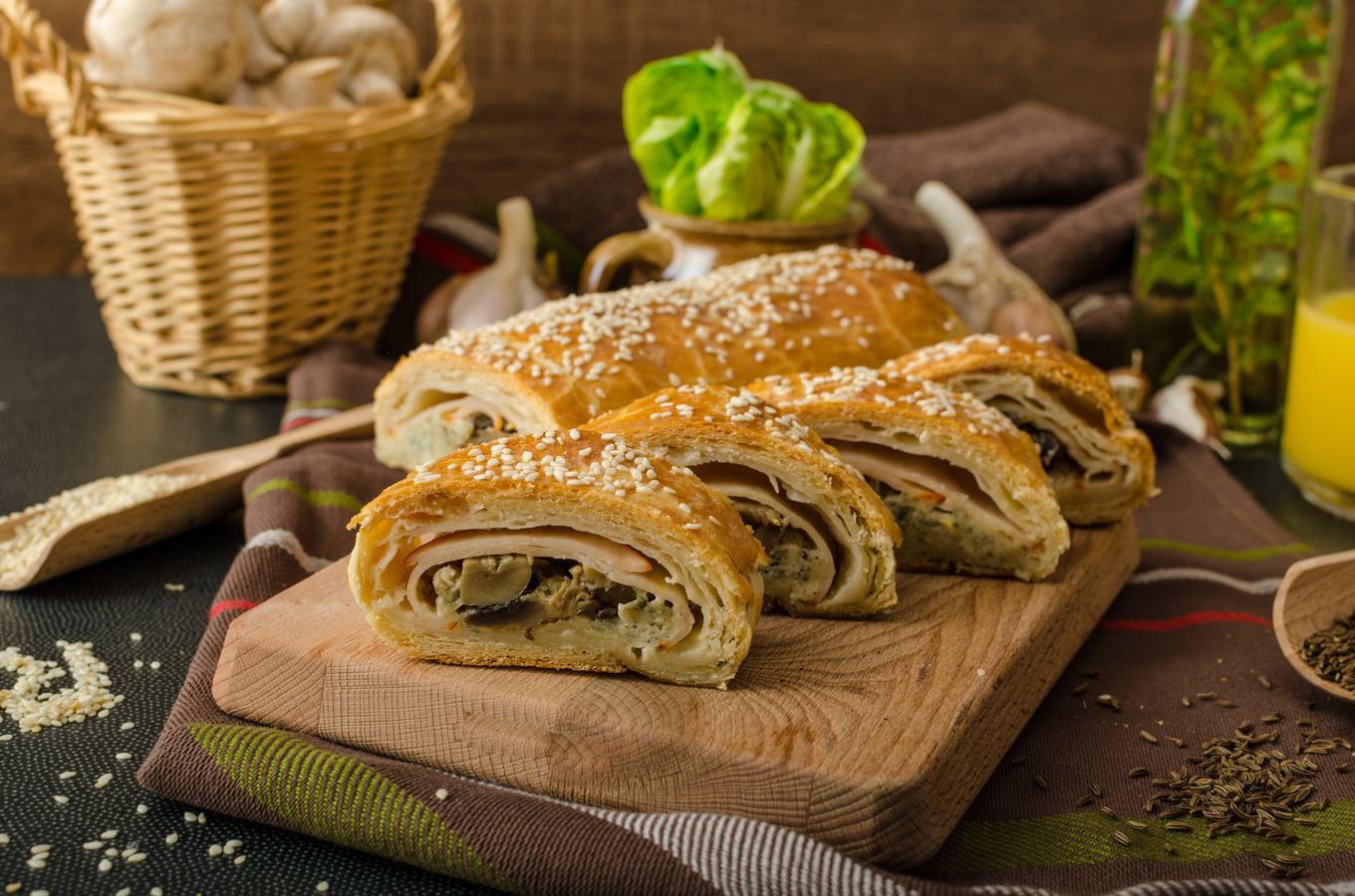 Roll out puff pastry stuffed featuring pastry, puff, and food, a Food ...