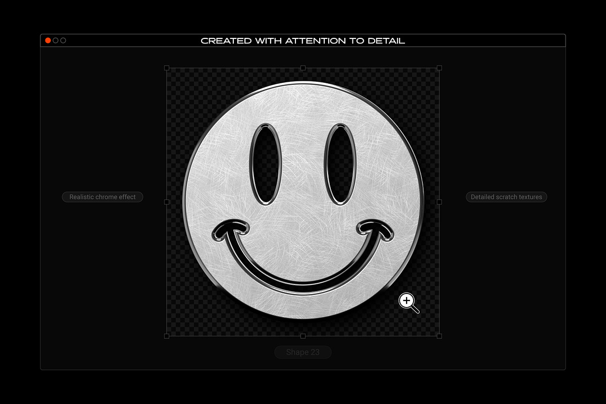 Chrome & Vector Abstract Shapes Pack, an Object Graphic by Samolevsky (Photo 17 of 25)