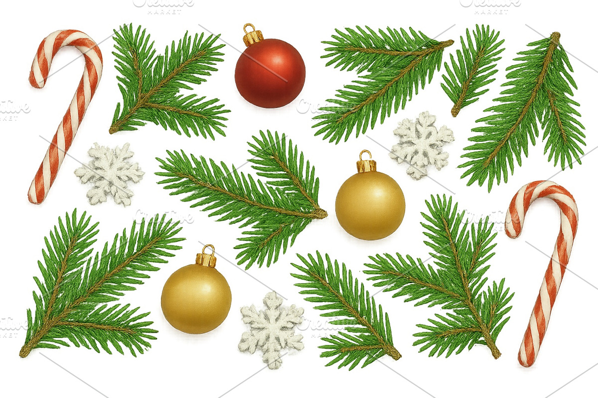 Colorful Christmas decorations, an Object Illustration by ZinetroN
