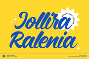 Jollira Ralenia Brush Script Font, a Script Font by Rasio Studio (Thumbnail 1 of 10)
