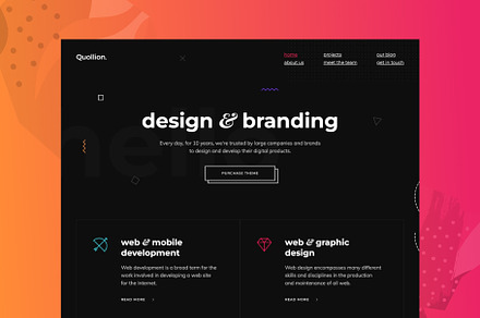 Quollion — clean & minimal template, a HTML Template by Pixel Hunter