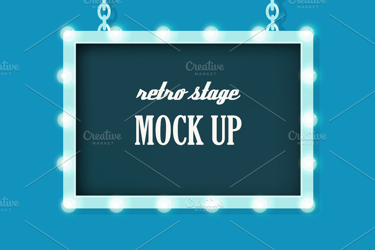 Stage, Curtains and Marquee Sign, an Illustration by Julia Batsheva (Photo 2 of 2)