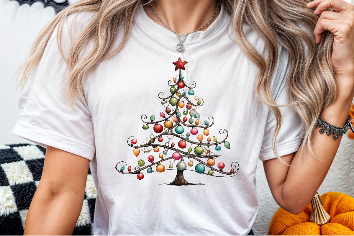 Christmas Tree With Lights PNG, an Illustration by Sublimation Artist (Photo 9 of 9)