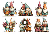 Christmas Whimsical Gnome Friend, a Seasonal Illustration by Creative Art (Thumbnail 5 of 7)