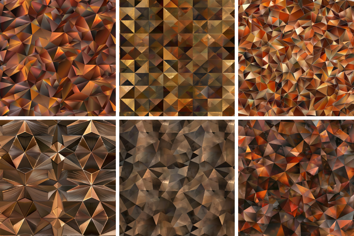 Brown Prismatic Texture Patterns