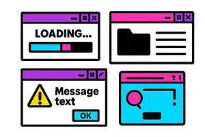 Vector illustration depicting a user, a Technology Illustration by ZinetroN
