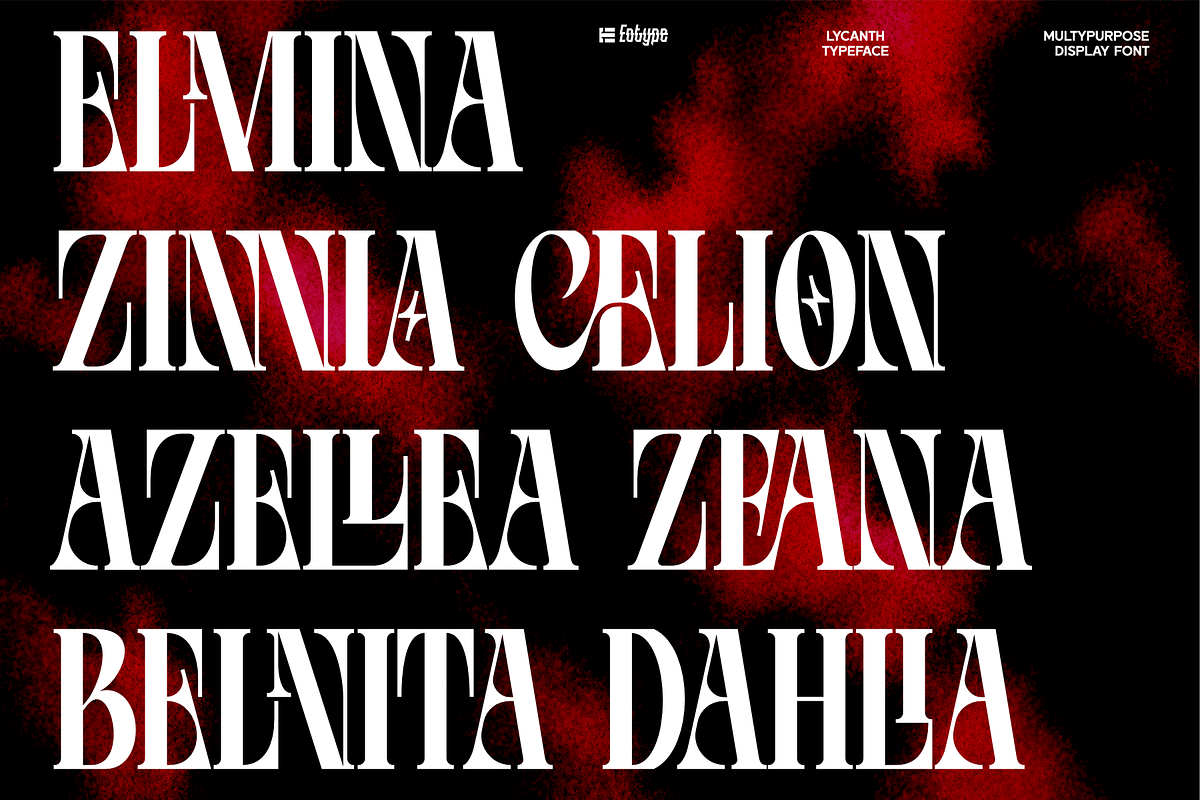 LYCANTH - Dramatic Editorial, a Serif Font by Eotype Studio (Photo 3 of 9)