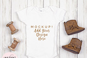 Onesie Mockup Bundle, Baby Bodysuit, an Apparel Mockup by SUBLIME Styled Stock (Thumbnail 11 of 17)