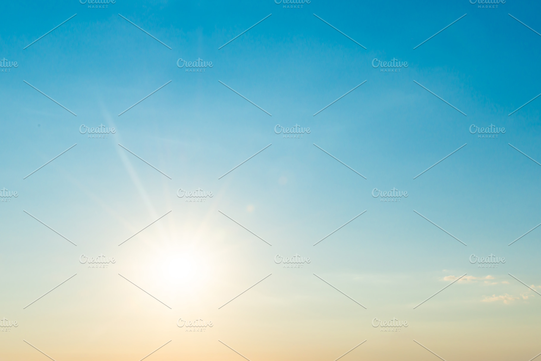 Big shining sun on sunset sky, a Nature Photo by Vapi