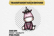 Whimsical Unicorn Loved Clipart, an Illustration by Dream Creation (Thumbnail 7 of 7)