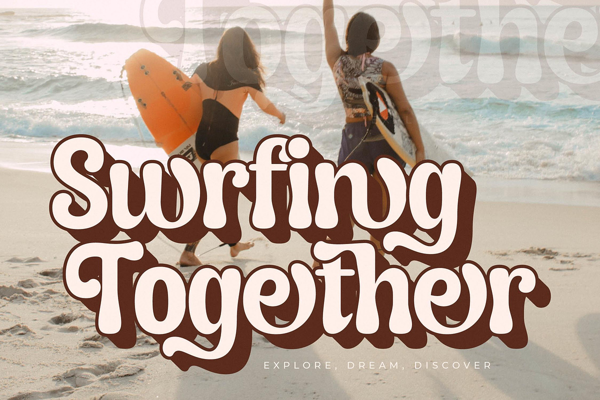 Asterah Quirkyn  Chunky Groovy Font, a Serif Font by Letterena Studios (Photo 4 of 15)
