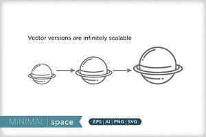 Minimal Space Icons