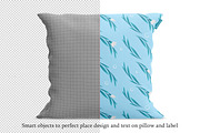 Square pillow mockup. Product mockup, a Mockup by NatalyaZelenova (Thumbnail 2 of 5)