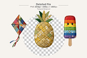 Summer Patchwork Sublimation, a Seasonal Illustration by Artnoy (Thumbnail 3 of 18)