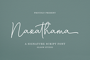 Narathama, a Script Font by GloowStudio (Thumbnail 10 of 10)