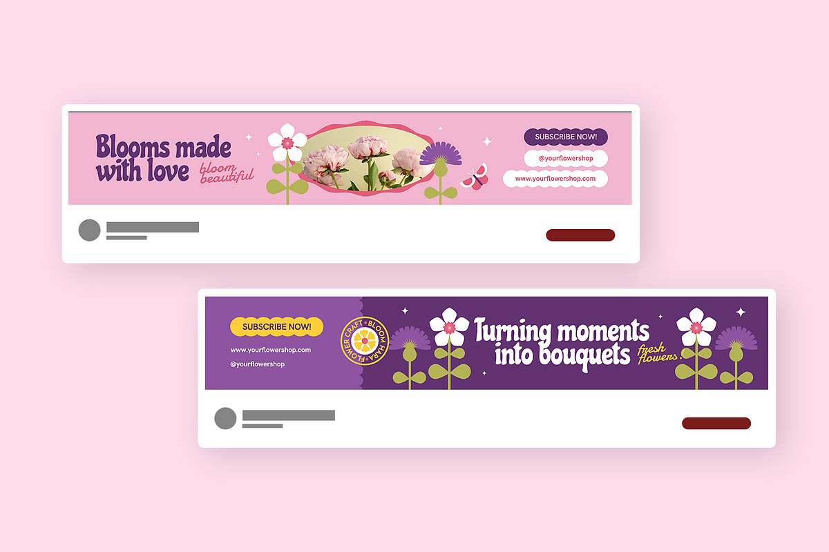 Bloomhara - Youtube Banner, a Social Media Template by Fannan Studio (Photo 1 of 3)