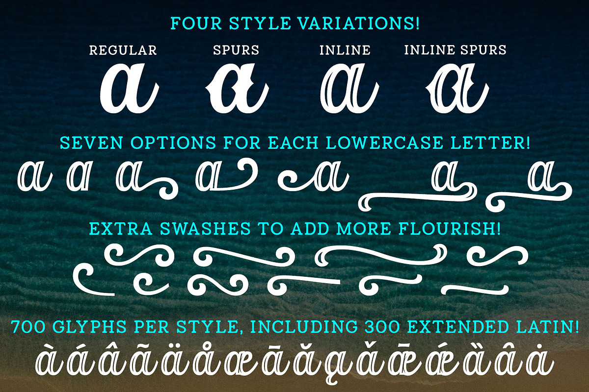 Orchid Key- a retro 4-font family preview 2