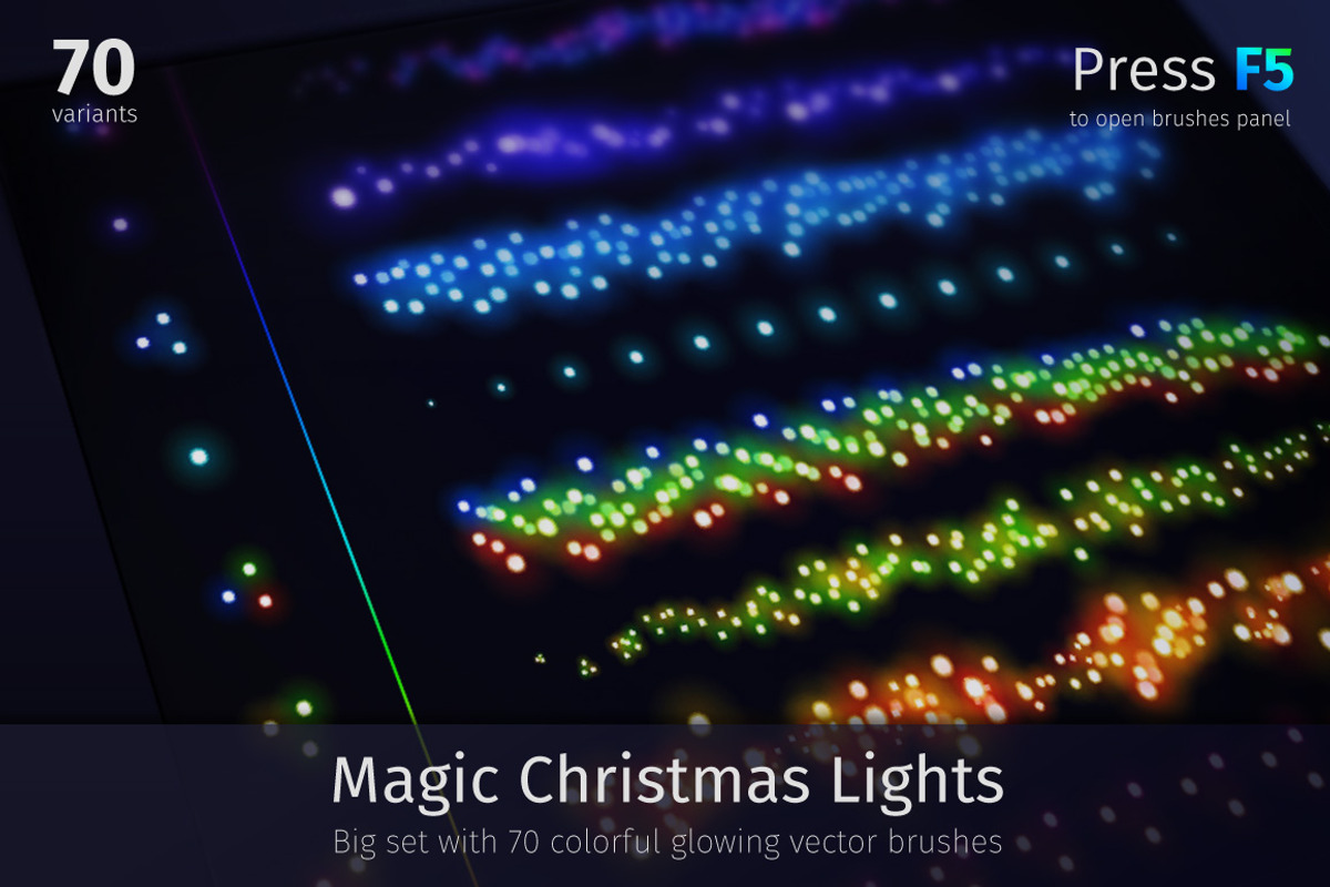 Magic Christmas Lights, a Brush Add-On by Voysla's Shop (Photo 1 of 14)
