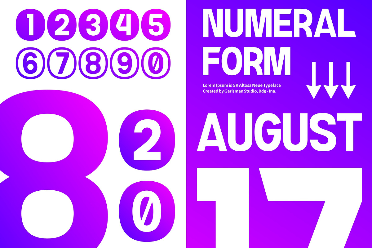 GR Altosa Typeface, a Sans Serif Font by Garisman Std (Photo 3 of 12)