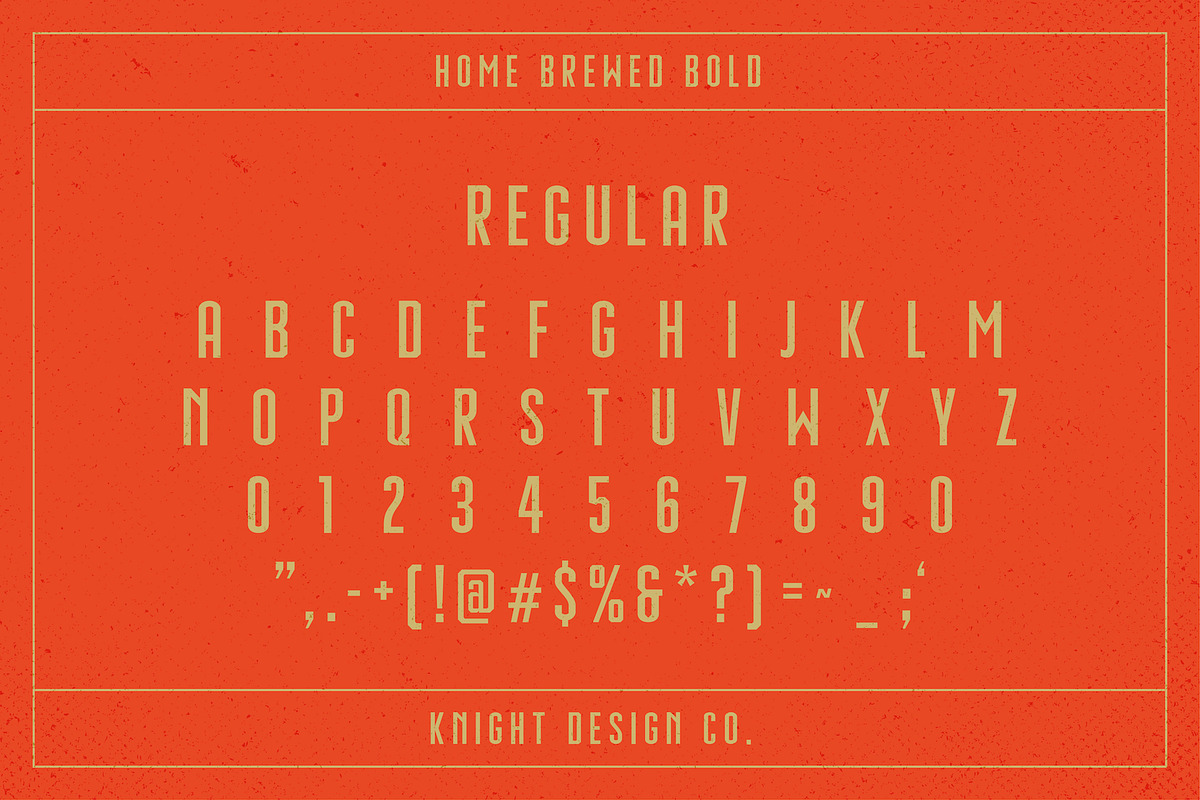 Home Brewed Bold - Industrial Font preview 7