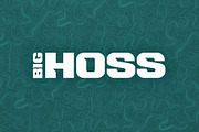 Big Hoss Display Font, a Font by dedpixel supply co. (Thumbnail 1 of 7)
