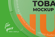 Chewing Tobacco Can Mockup. Top view, a Packaging Mockup by easymock 2 (Thumbnail 2 of 10)