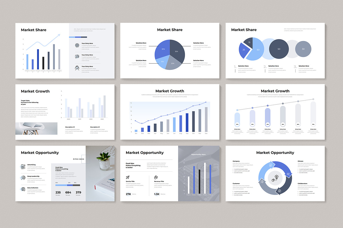 Pitch-Deck Presentation Template, a Presentation Template by GenerousArt (Photo 13 of 38)