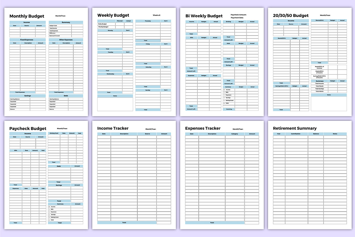 2027 Budget Planner | Finance, a Stationery Template by Mustafiz (Photo 4 of 6)
