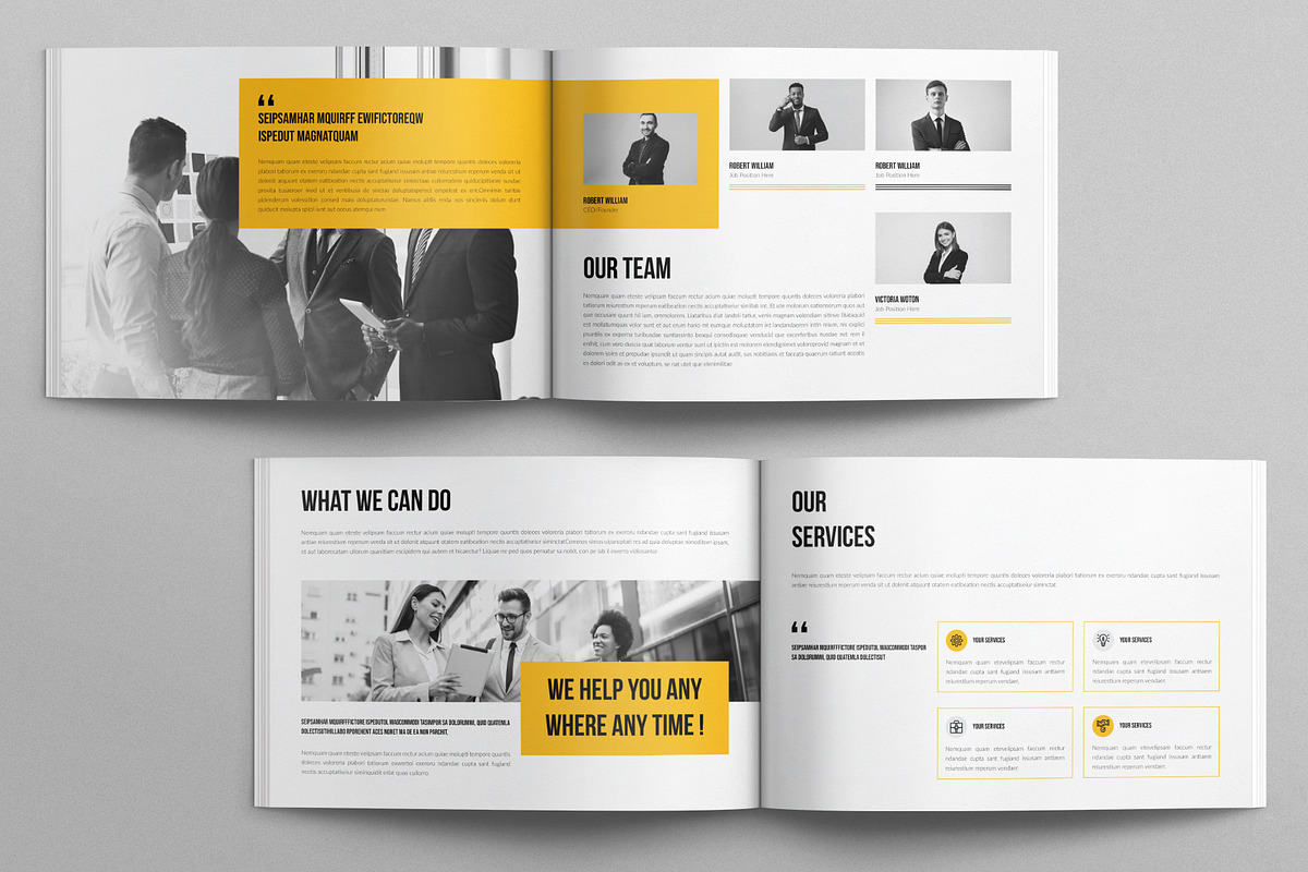 Business Brochure Template, a Brochure Template by E-Type (Photo 3 of 7)