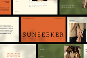 SUNSEEKER Presentation Template, a Presentation Template by VectorKiss GraphicsSupply