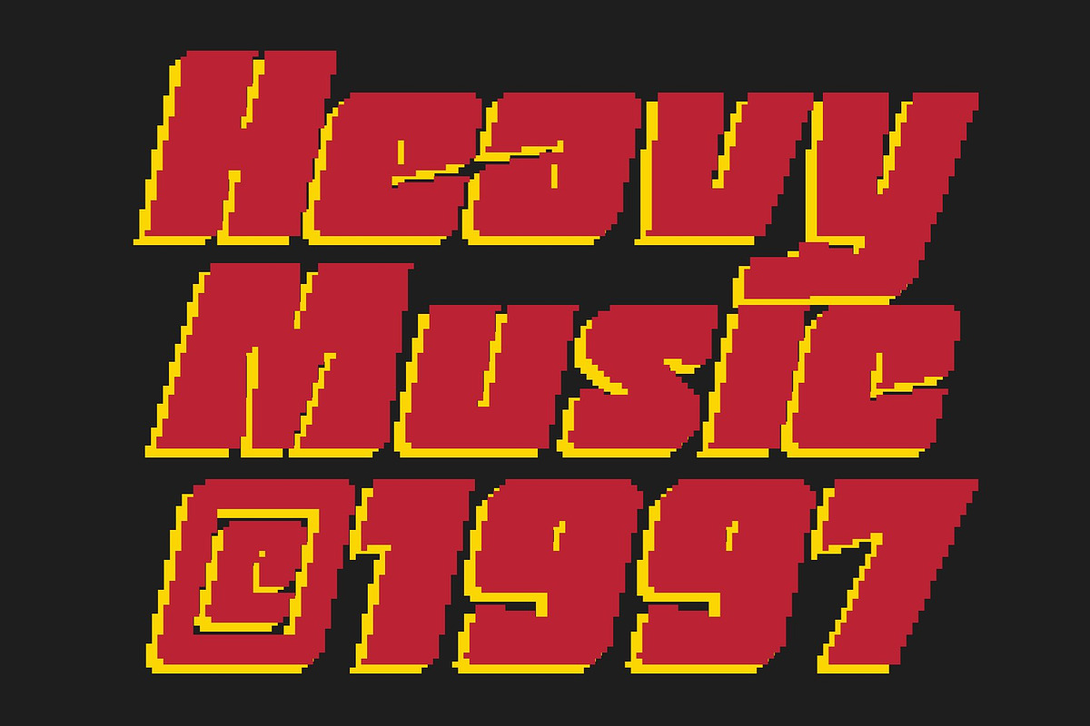 CS Matbold Pixel, a Sans Serif Font by Craft Supply Co. (Photo 4 of 8)