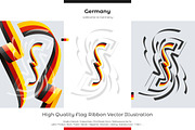Germany flag ribbon vector, a Templates & Theme by Simbos (Thumbnail 1 of 9)