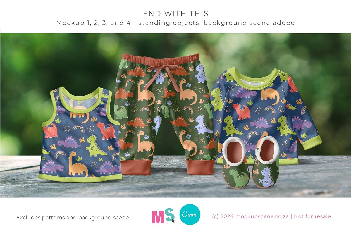 Infant Pants Top Canva Smart Mockup, an Apparel Mockup by Mockup Scene (Photo 13 of 13)