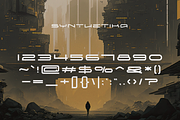 Synthetika - Futuristic Typeface, a Sans Serif Font by HipFonts (Thumbnail 7 of 10)